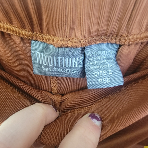 #103 Additions by Chico's Brown Dress Pants Size 2 (12) - Picture 2 of 3